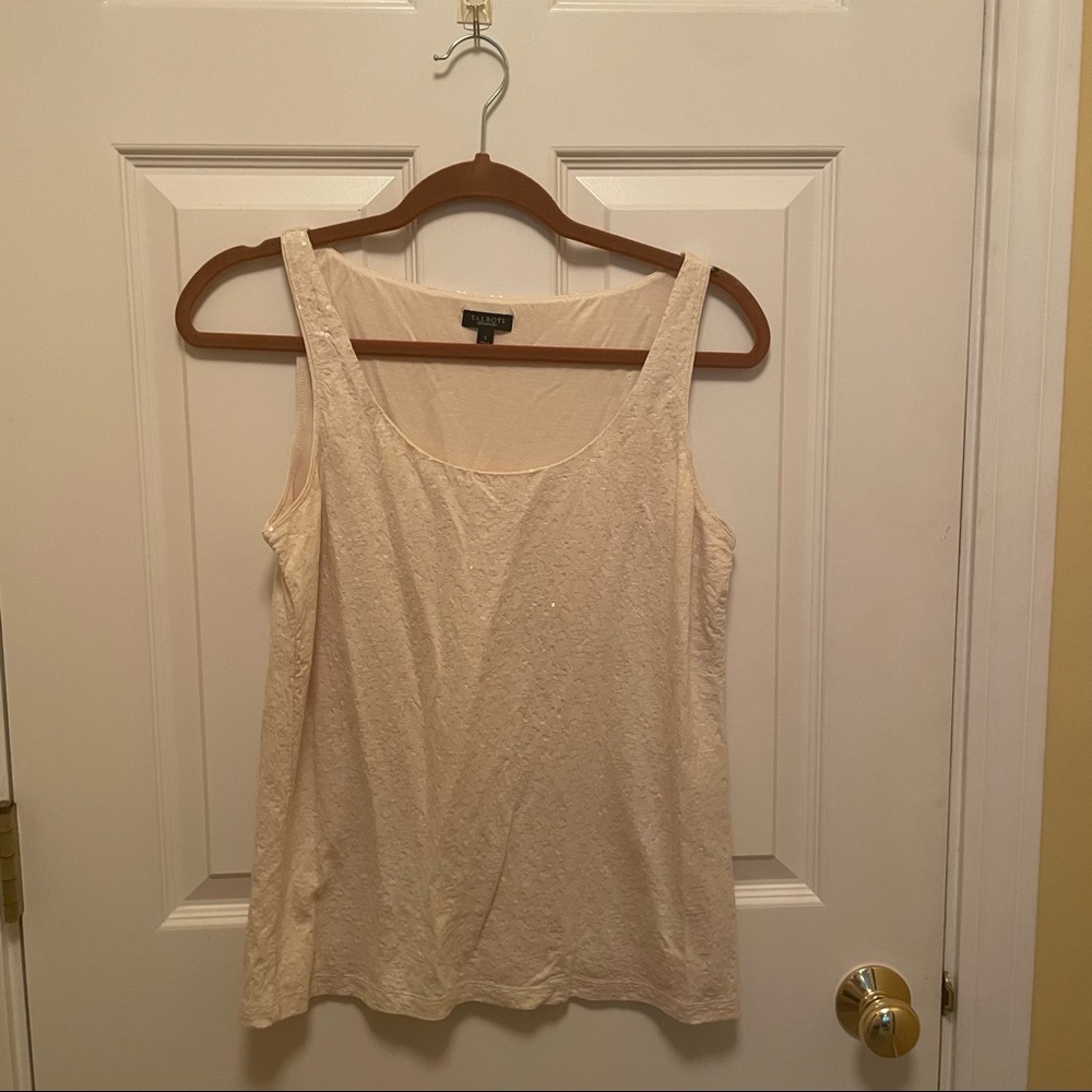 Talbots Sequined Tank Top Size Small